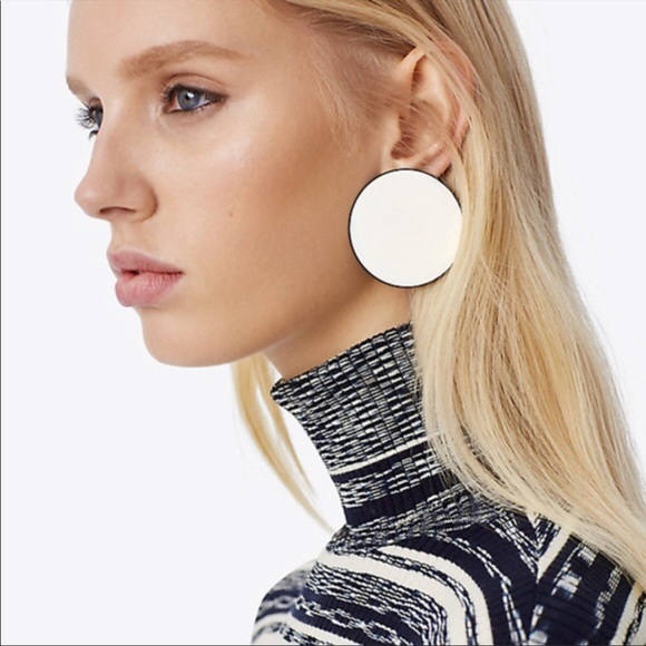 Tory Burch White Earrings - Picture 1 of 14